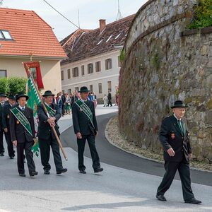 Kameraden bei der Fronleichnamsprozession