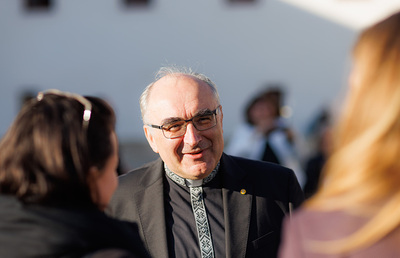 Diözesanbischof Wilhelm Krautwaschl freute sich über Gratulationen vor Ort, aber auch auf Social Media.