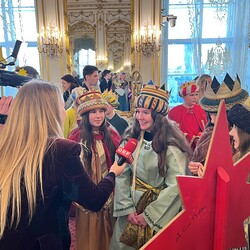 Sternsinger der Jungschar Bad Aussee zu Gast bei Bundespräsident van der Bellen