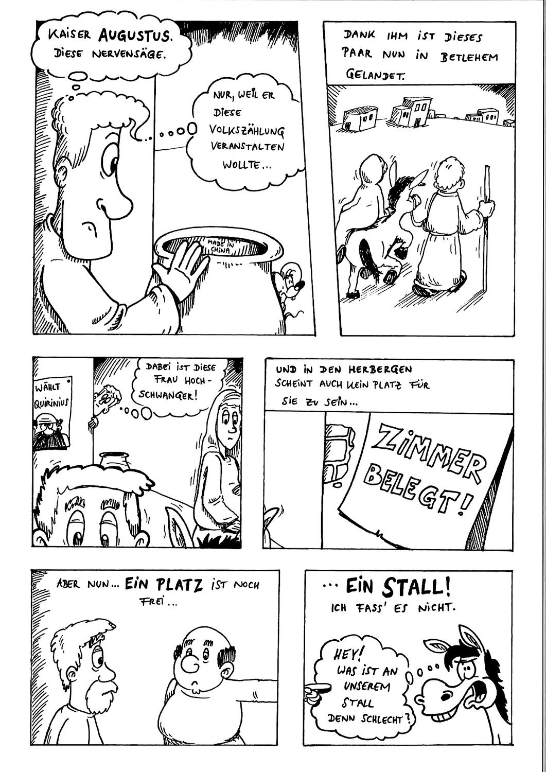 Das Weihnachtsevangelium als Comic 1 / Seppi Promitzer