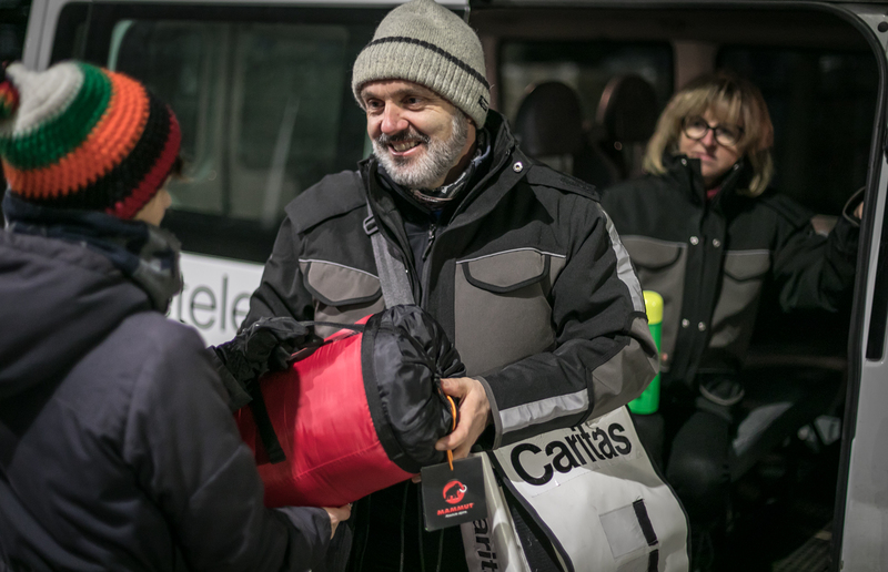 Caritas/Tim Ertl Das Kältetelefon bringt Hilfe für obdachlose Menschen in Graz