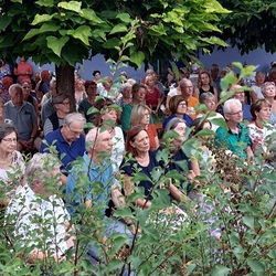 Gastgarten der Bäckerei Koller