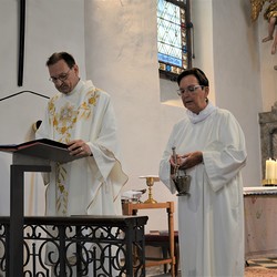 Vikar Gerhard Hatzmann und Susanne Linhardt