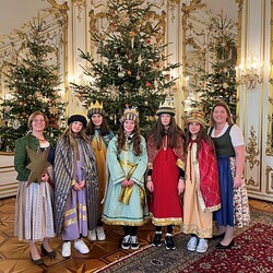 Sternsinger der Jungschar Bad Aussee zu Gast bei Bundespräsident van der Bellen